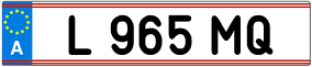 Trailer License Plate